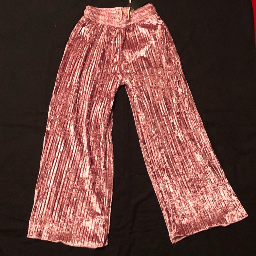 Kimberly C pleated palazzo pants